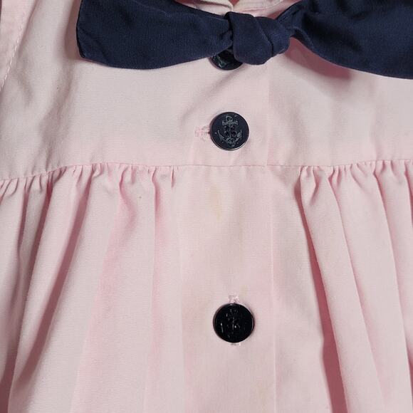 Vintage Pink Sailor Dress by Goodlad of Philadelphia, sz 12 month - Picture 2 of 5